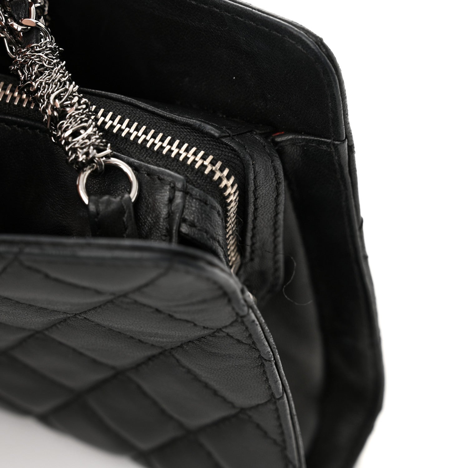 Chanel Lambskin Quilted Westminster Pearl Shoulder Bag Black 11 of 12