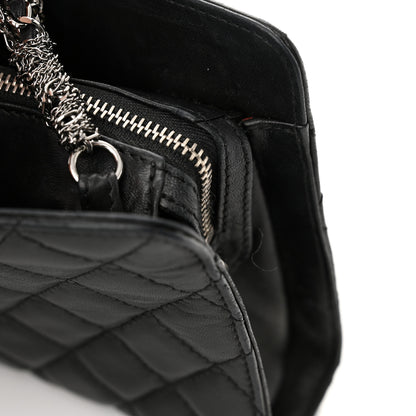 Chanel Lambskin Quilted Westminster Pearl Shoulder Bag Black 11 of 12