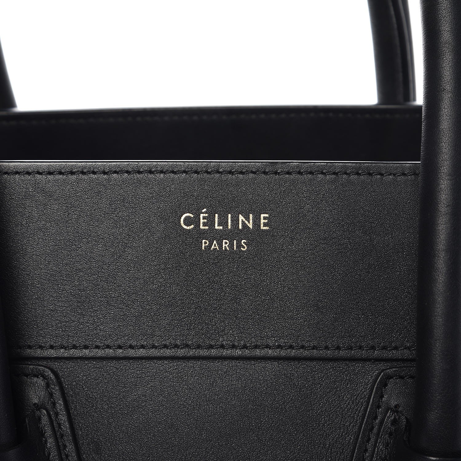 Celine Smooth Calfskin Mini Luggage Black 12 of 15