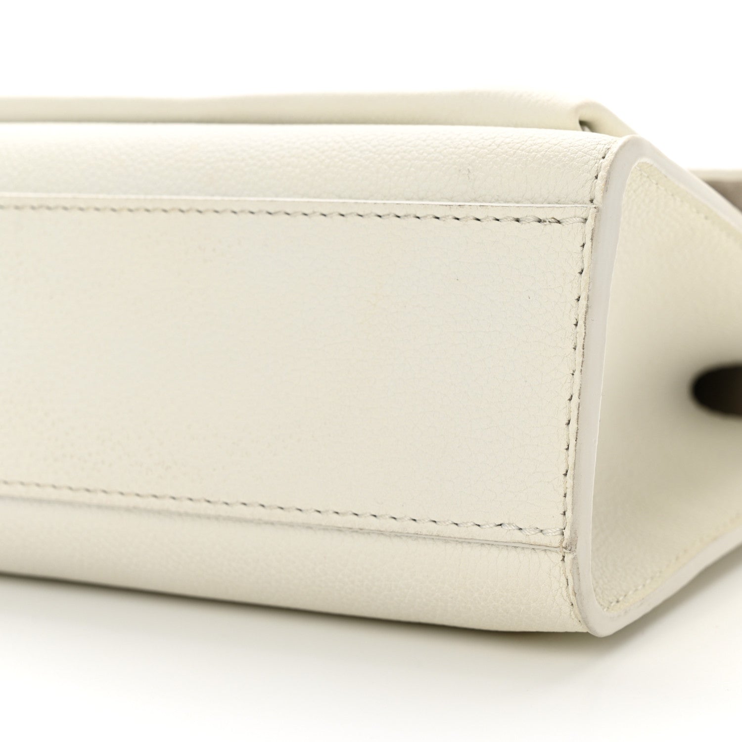 Louis Vuitton LOUIS VUITTON Soft Calfskin Mylockme Chain Bag BB White 10 of 11