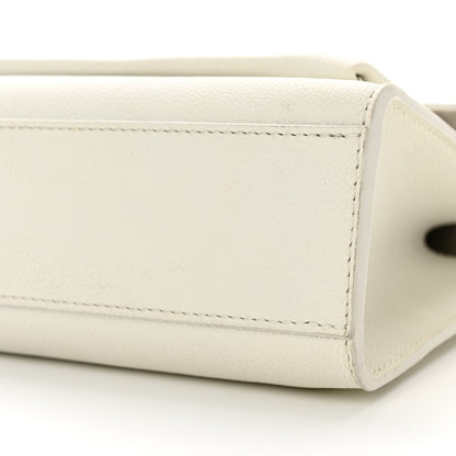Louis Vuitton LOUIS VUITTON Soft Calfskin Mylockme Chain Bag BB White 10 of 11