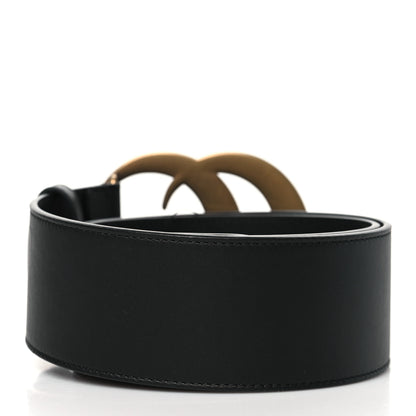 Gucci Calfskin Crystal Double G 55mm Belt 85 34 Black 3 of 5
