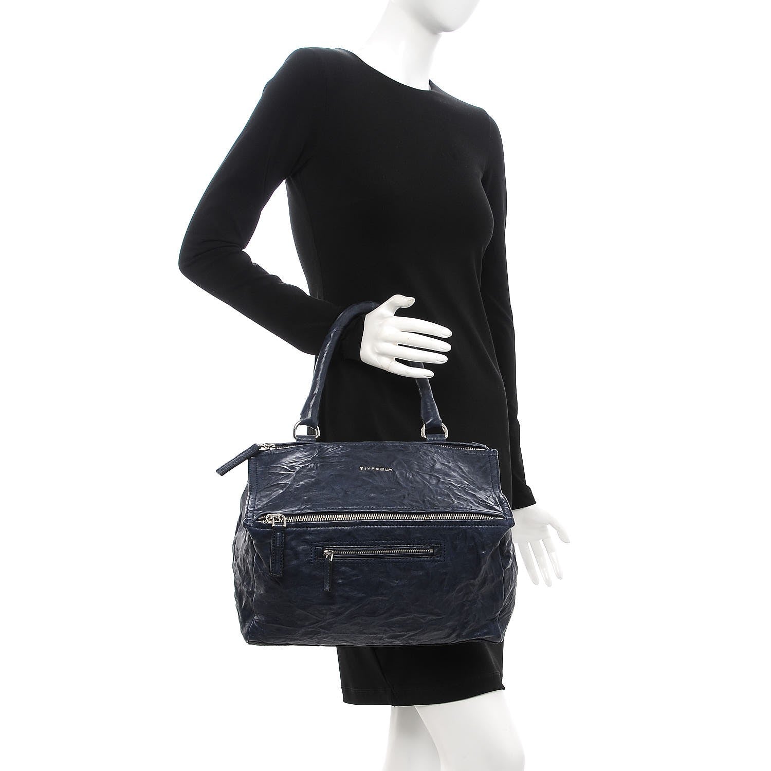 Givenchy Tumbled Sheepskin Medium Pandora Night Blue 3 of 8