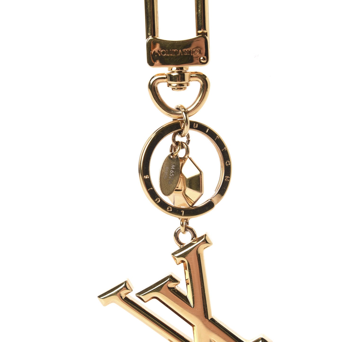 LV Facettes Bag Charm Key Holder Gold
