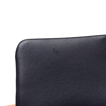 Chanel Goatskin Quilted Medium 19 Flap Navy Blue 7 of 12