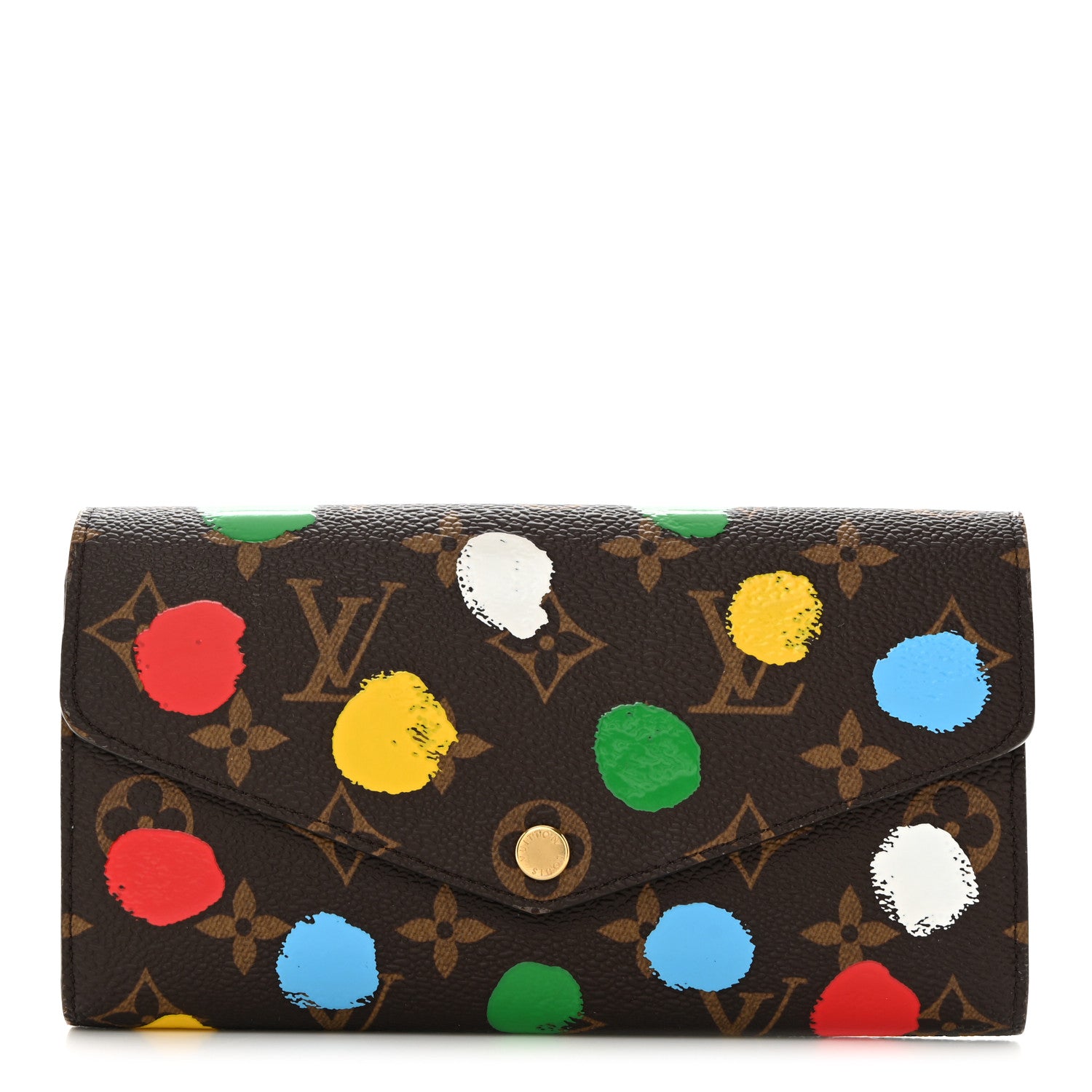 Louis Vuitton X YK Monogram Sarah Wallet 1 of 9
