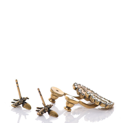 Christian Dior Metal Bee J'Adior Earrings Aged Gold 3 of 5
