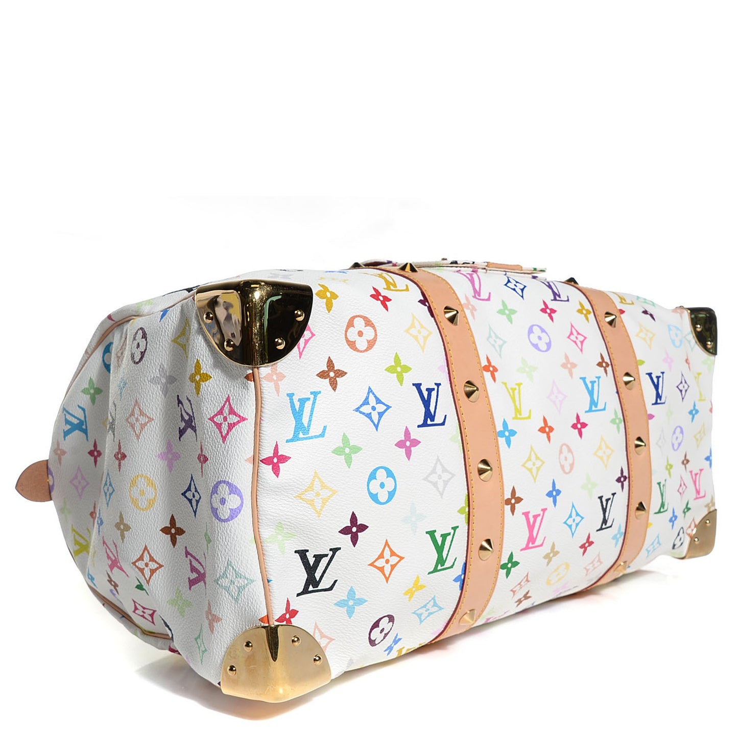 Monogram Multicolor Keepall 45 White