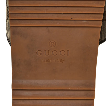Gucci Canvas GG Monogram Mens Slide Sandals 10 Beige 6 of 9