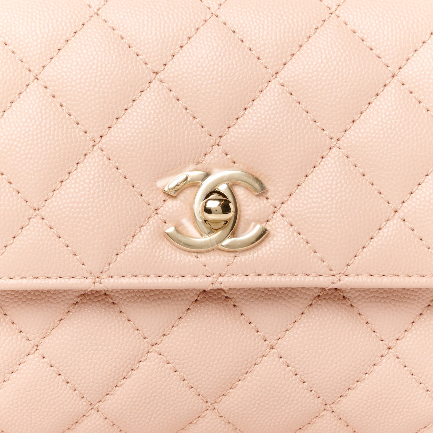 Chanel Caviar Quilted Mini Coco Handle Flap Light Pink 9 of 12