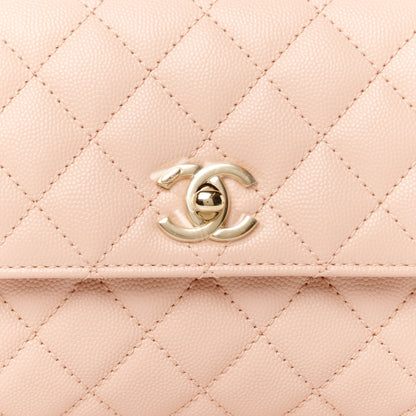 Chanel Caviar Quilted Mini Coco Handle Flap Light Pink 9 of 12
