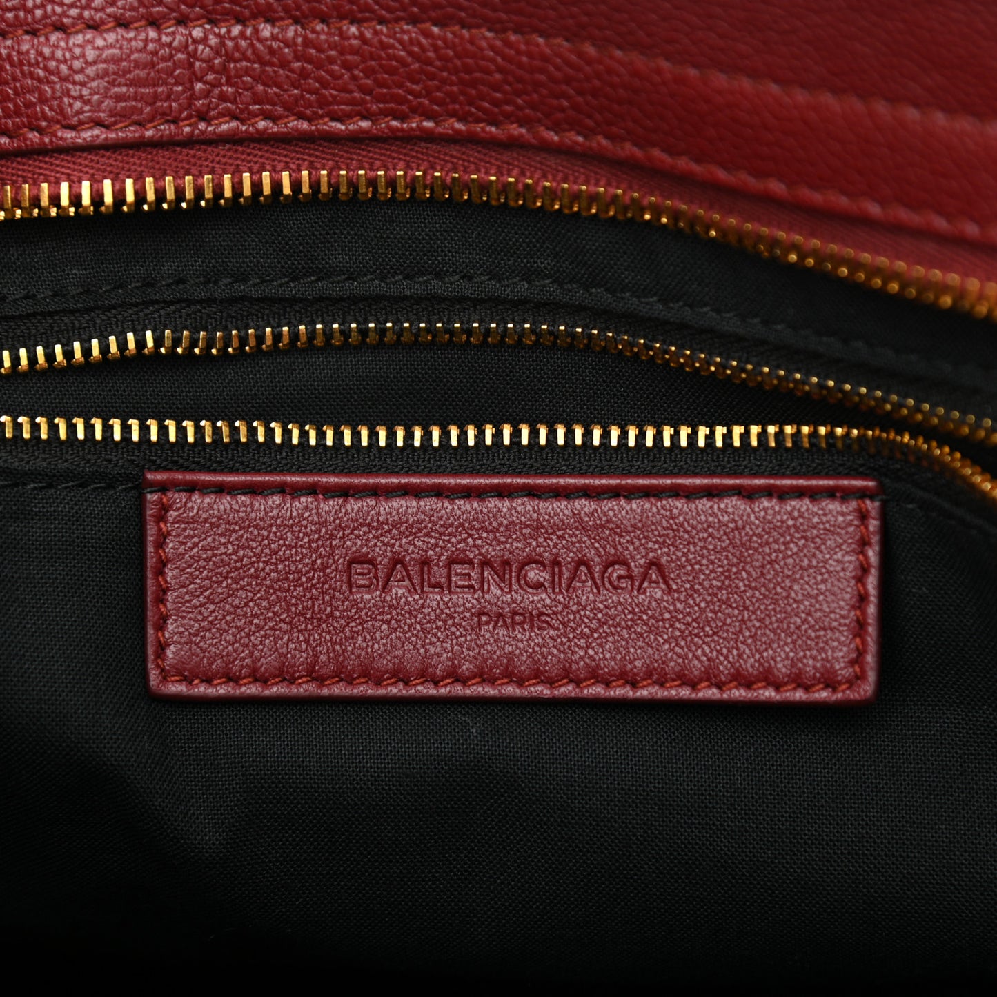 Shiny Goatskin Gold Metallic Edge Hardware City Rouge Brique Rouge Grenade