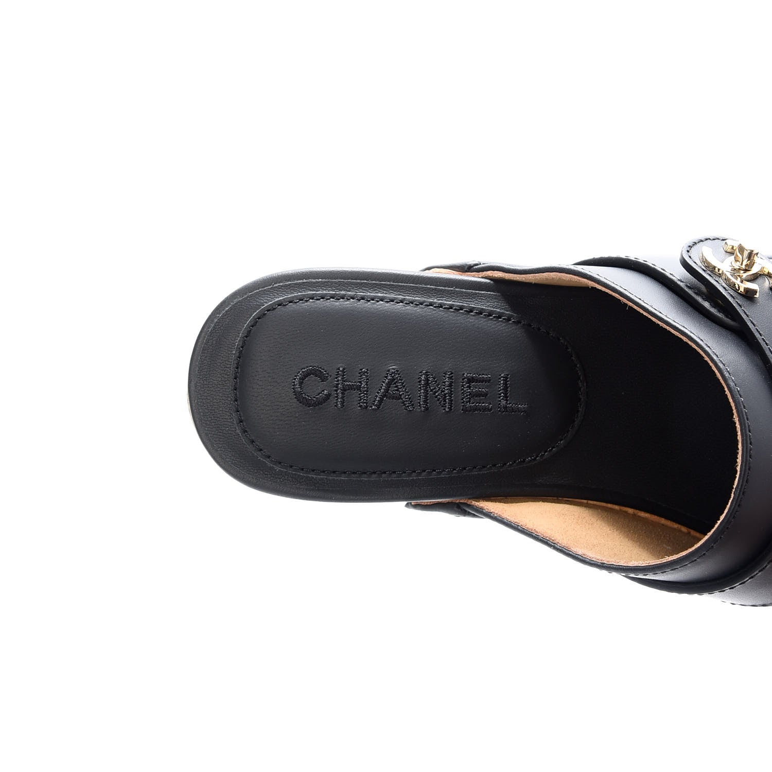 Chanel Calfskin CC Turn Lock Clogs 36 Black 8 of 9