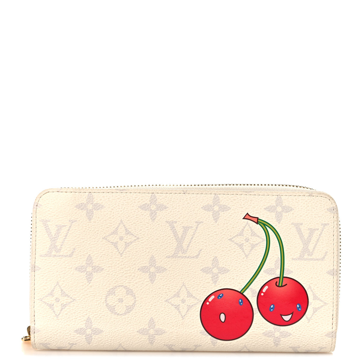 Louis Vuitton LV X TM Monogram Cerises Zippy Wallet White 1 of 6