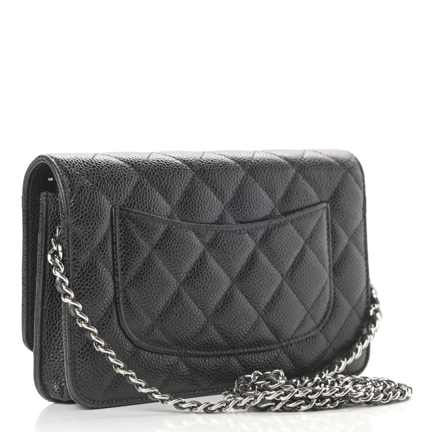 Chanel Caviar Quilted Wallet On Chain WOC Black 3 of 12