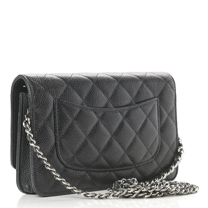 Chanel Caviar Quilted Wallet On Chain WOC Black 3 of 12