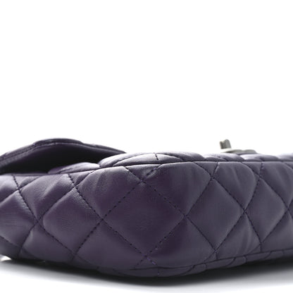 Chanel Lambskin East West Flap Purple 9 of 10