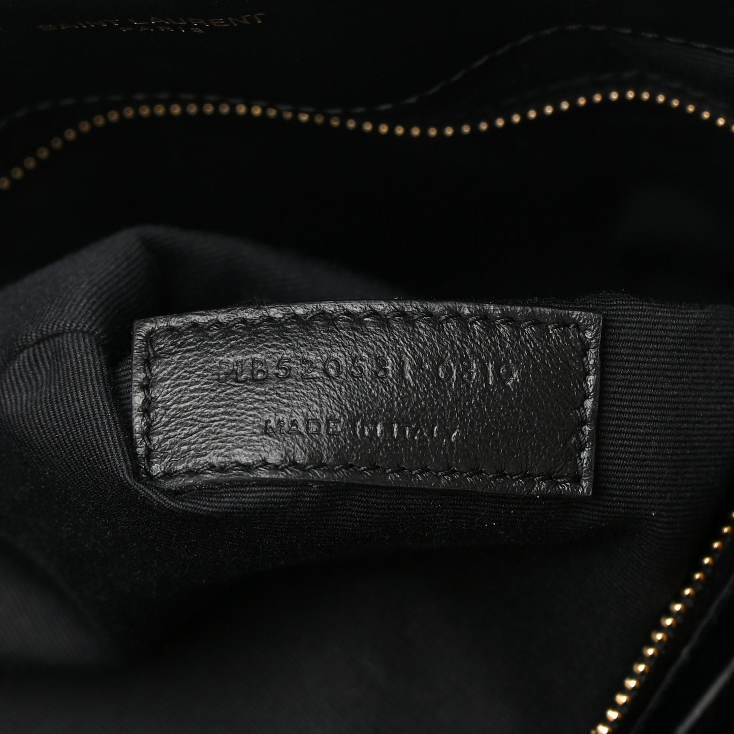 Calfskin Y Quilted Monogram Large Loulou Shopper Black