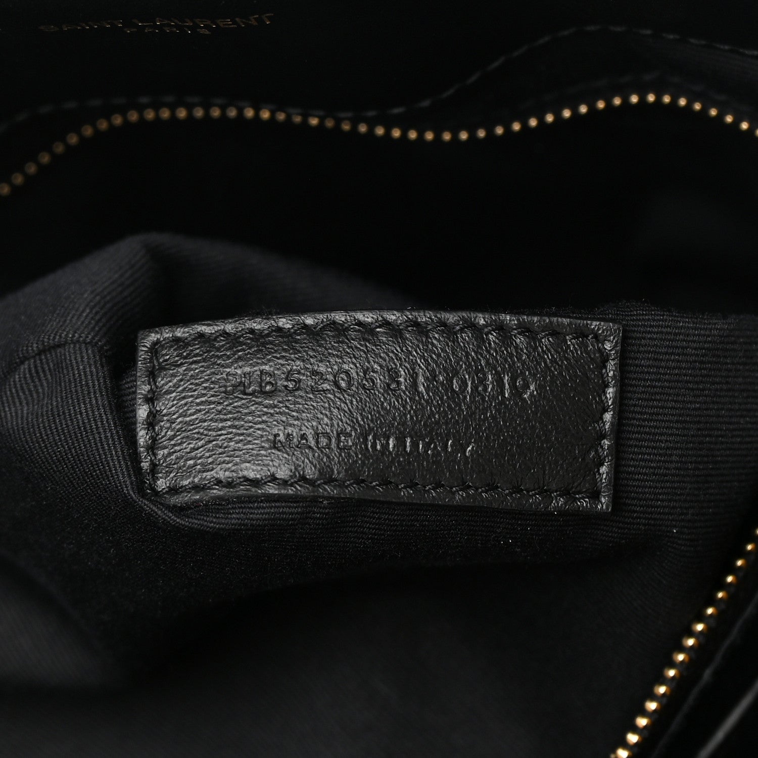 Saint Laurent Calfskin Y Quilted Monogram Large Loulou Shopper Black 8 of 17