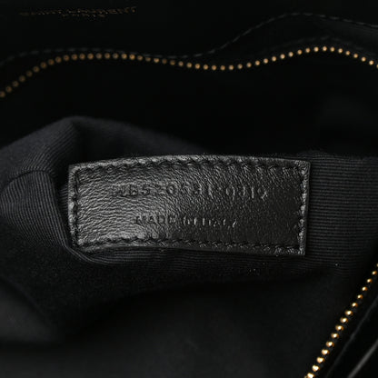 Saint Laurent Calfskin Y Quilted Monogram Large Loulou Shopper Black 8 of 17