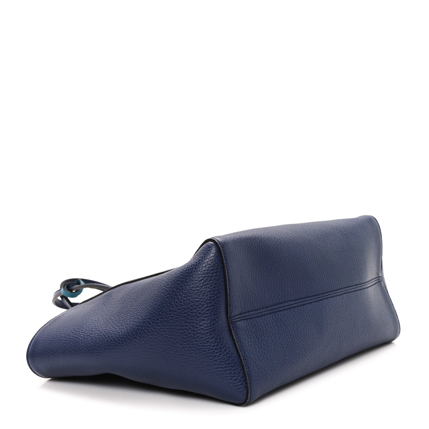 Dollar Calfskin Small Swing Tote Classic Marine Deep Cobalt