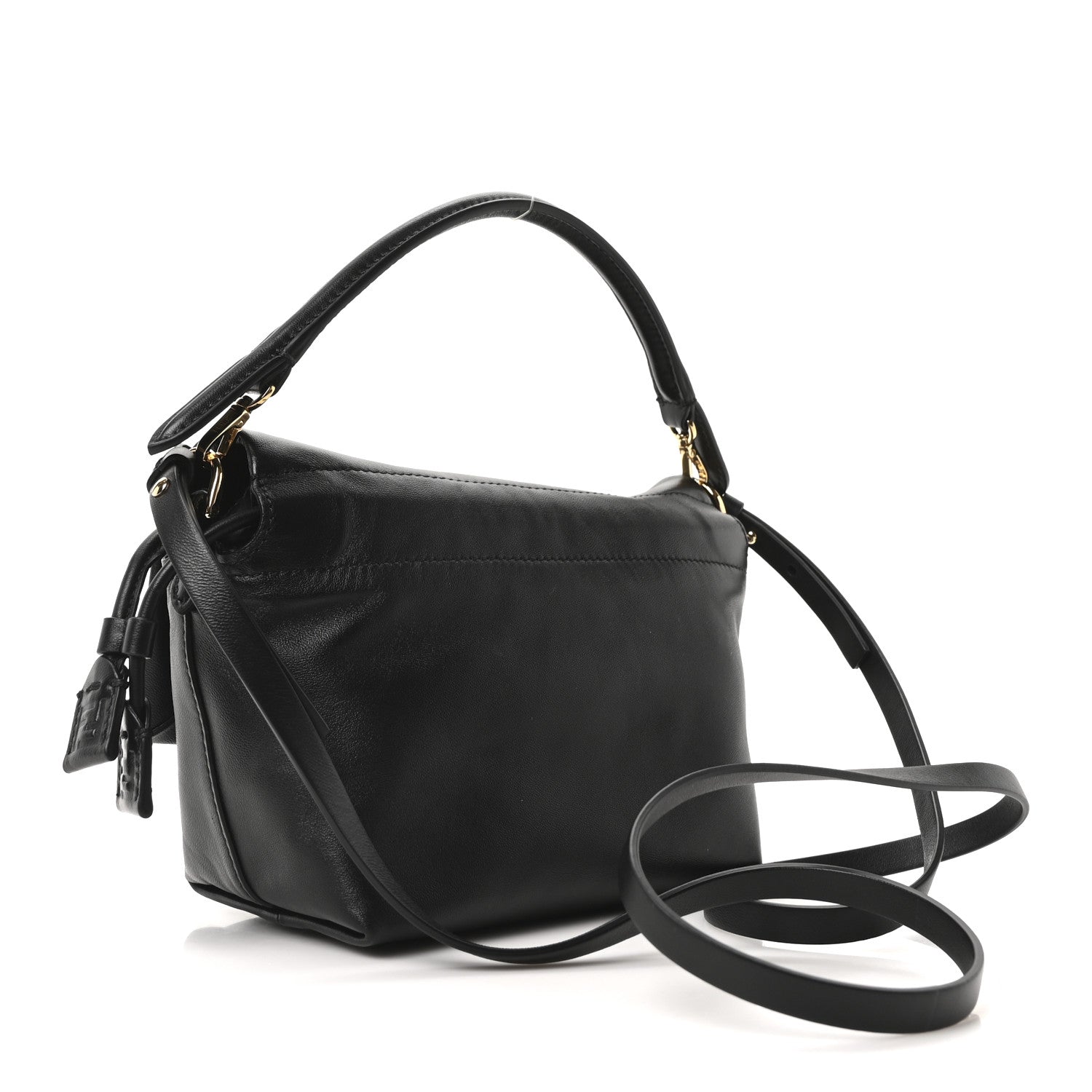 Fendi Shiny Nappa Small Mamma Baguette Black 3 of 10