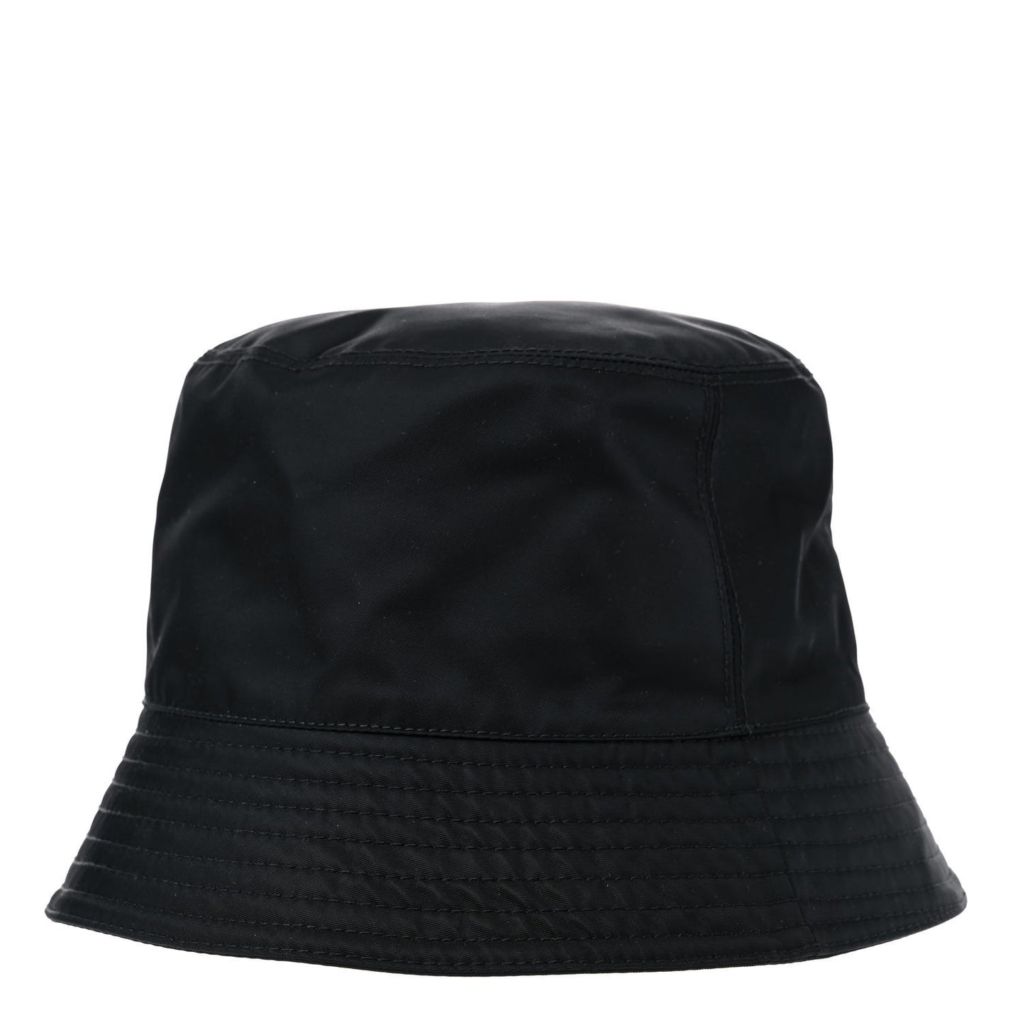 Re-Nylon Metal Triangle Logo Womens Bucket Hat M Black