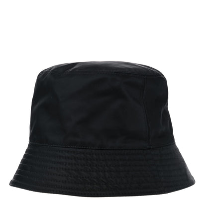 Prada Re-Nylon Metal Triangle Logo Womens Bucket Hat M Black 4 of 7