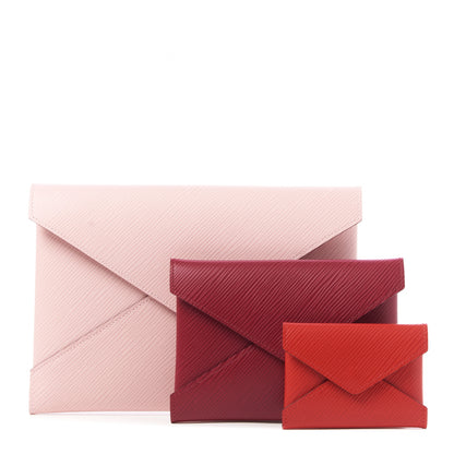 Louis Vuitton Epi Kirigami Pochette Set Rose Ballerine Fuchsia Coquelicot 1 of 6