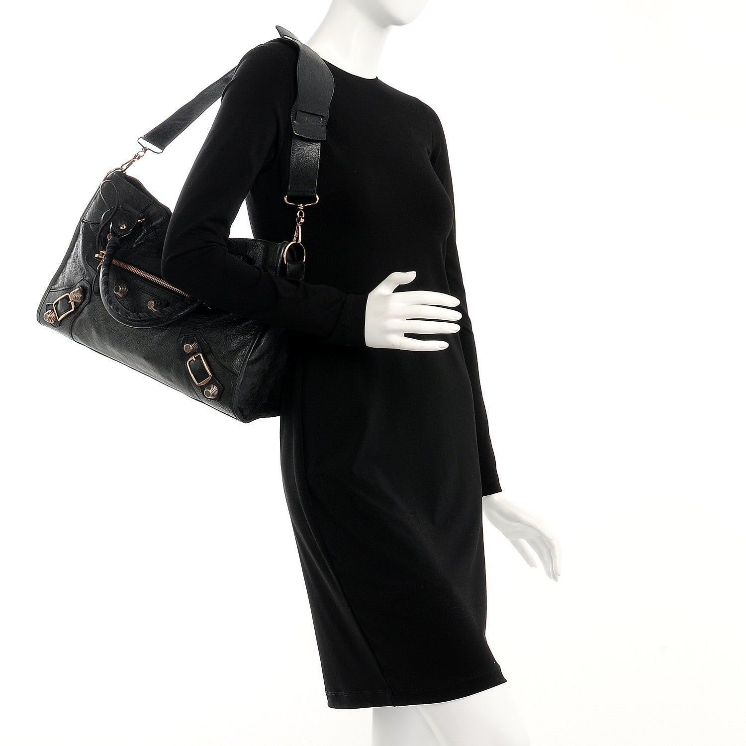 Balenciaga Agneau Giant 21 Rose Gold Hardware City Black 2 of 13
