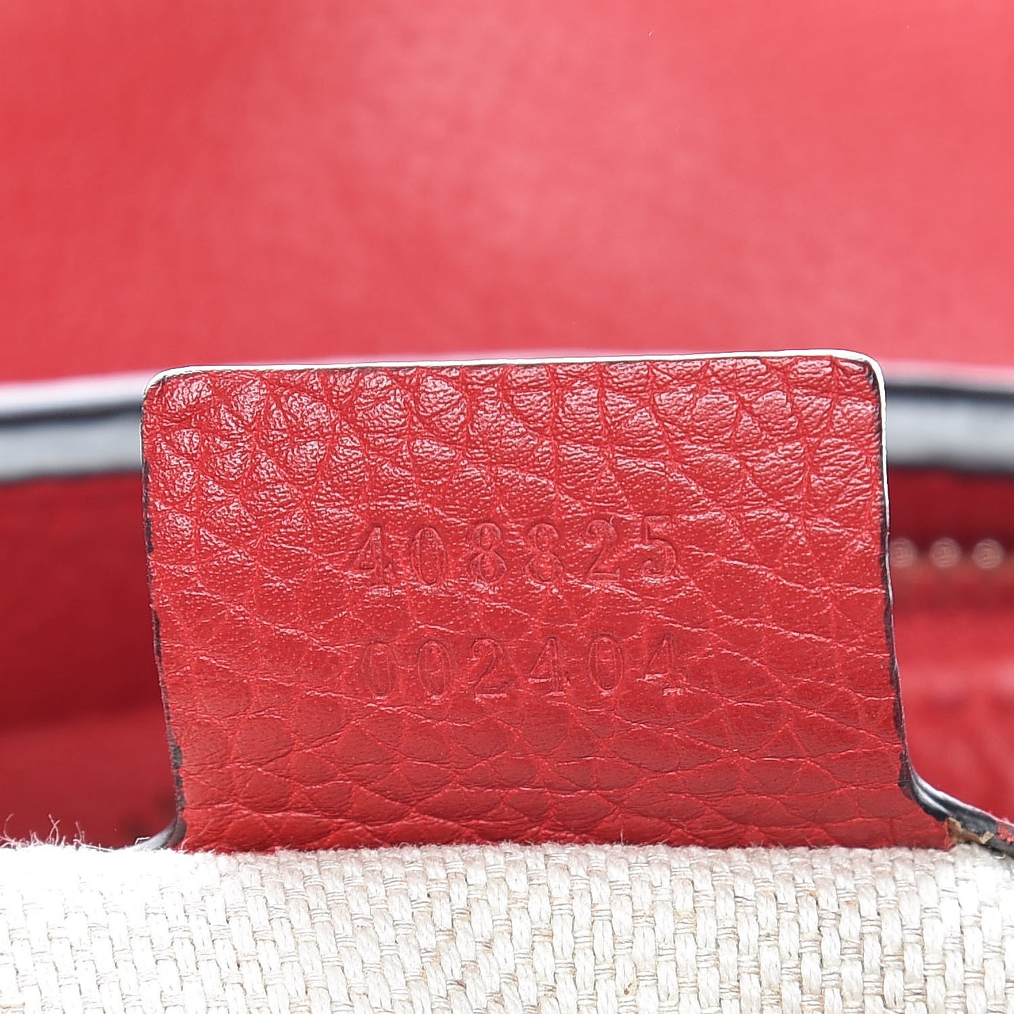 Pebbled Calfskin Large Soho Hobo Tabasco Red
