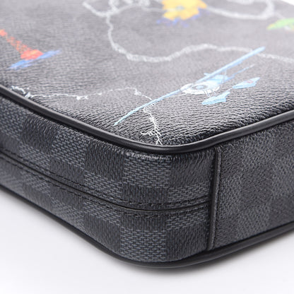 Louis Vuitton Damier Graphite Renaissance Slim Danube PM 8 of 9
