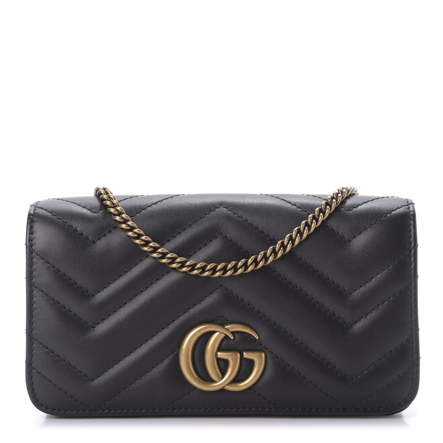 Gucci Calfskin Matelasse GG Marmont Mini Bag Black 1 of 8
