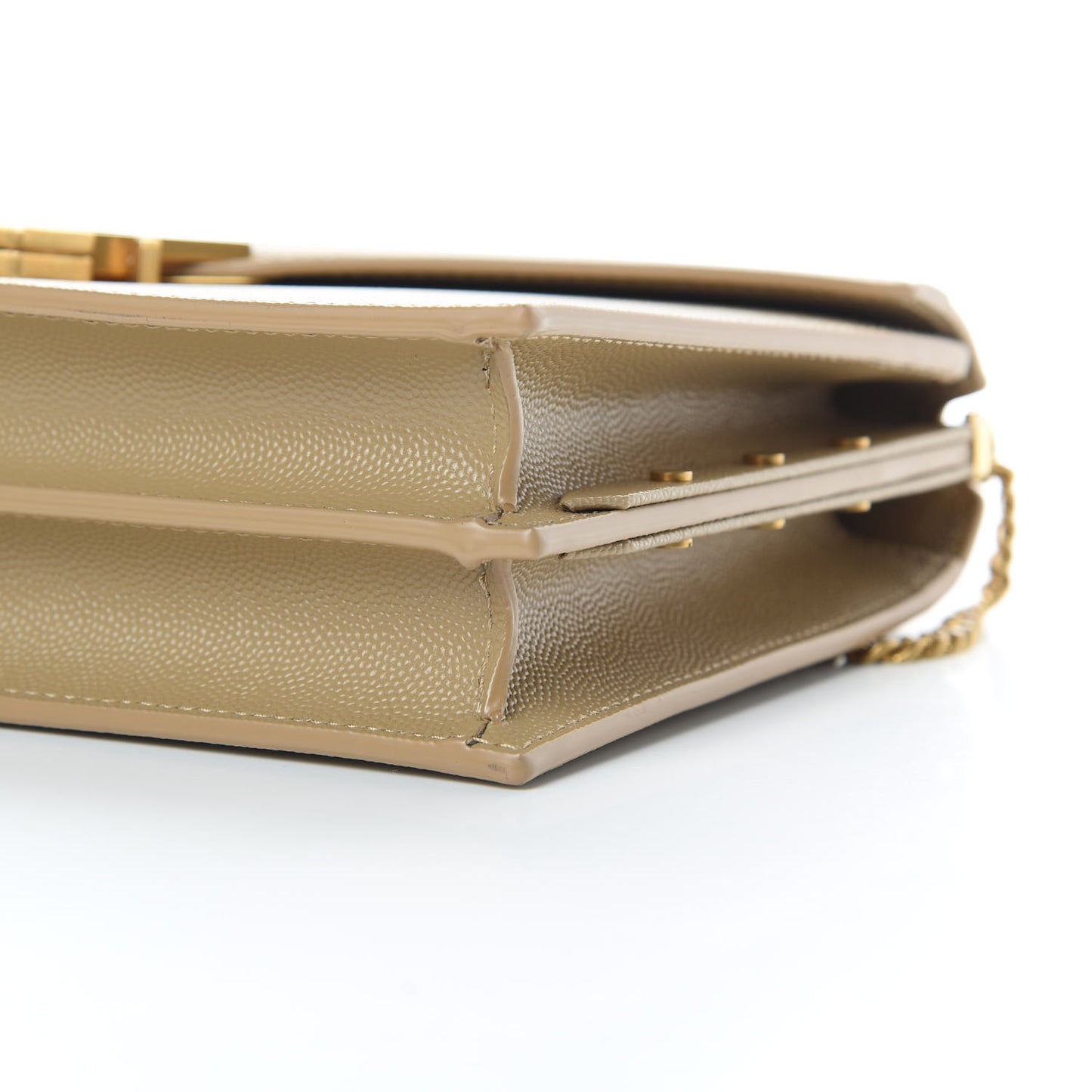 Grain De Poudre Monogram Cassandra Clasp Bag Latte