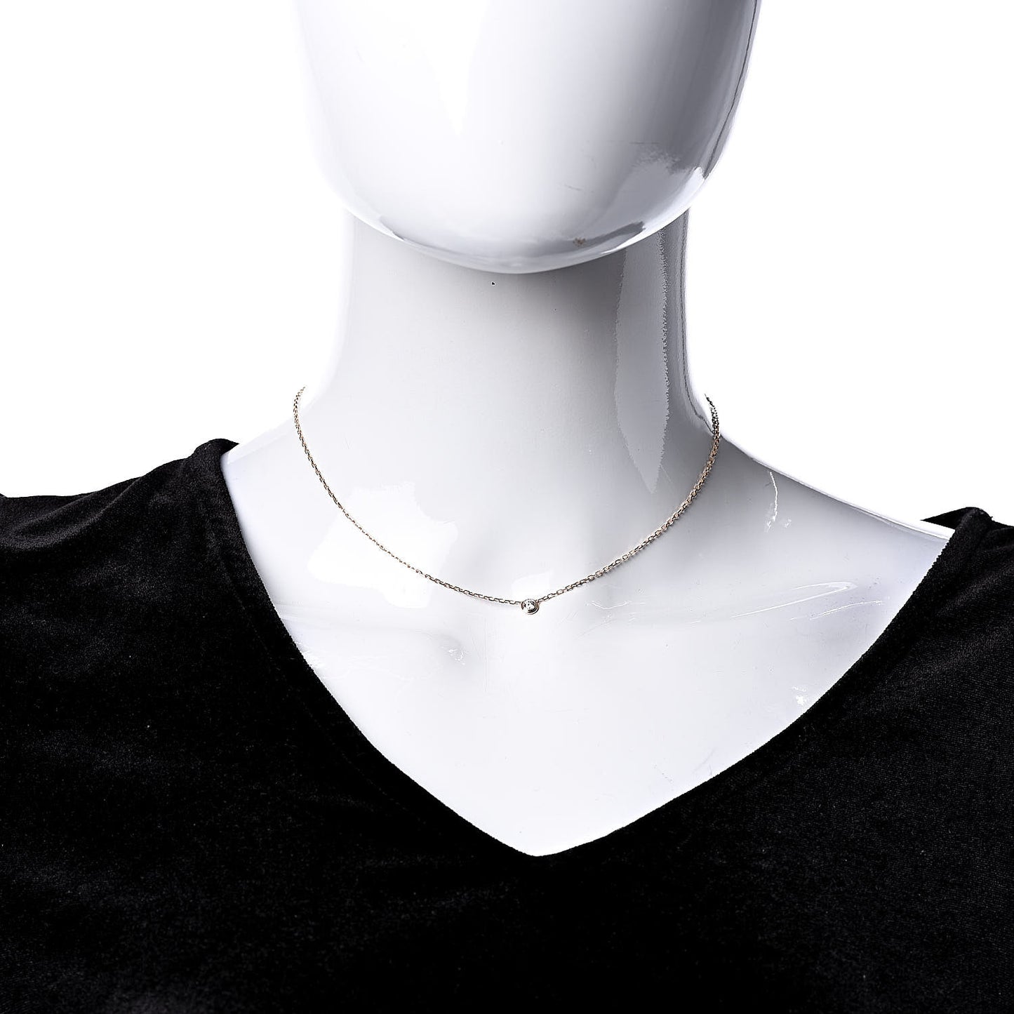 18K Pink Gold Diamond SM D'Amour Pendant Necklace