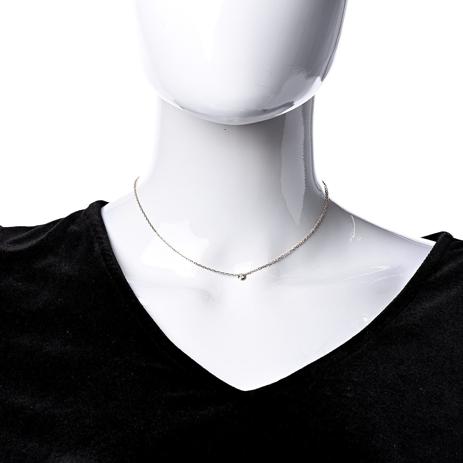 Cartier 18K Pink Gold Diamond SM D'Amour Pendant Necklace 2 of 6