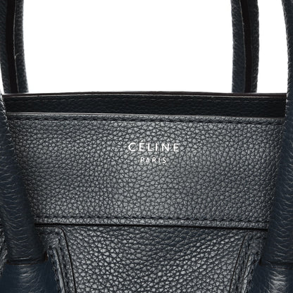 Celine Drummed Calfskin Mini Luggage Orage 6 of 10