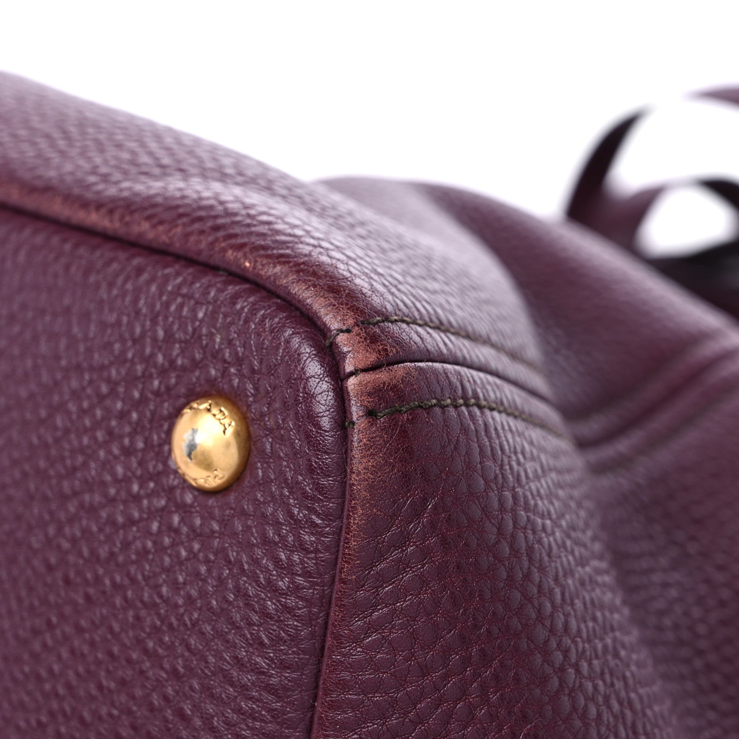 Prada Vitello Daino Tote Granato 8 of 12
