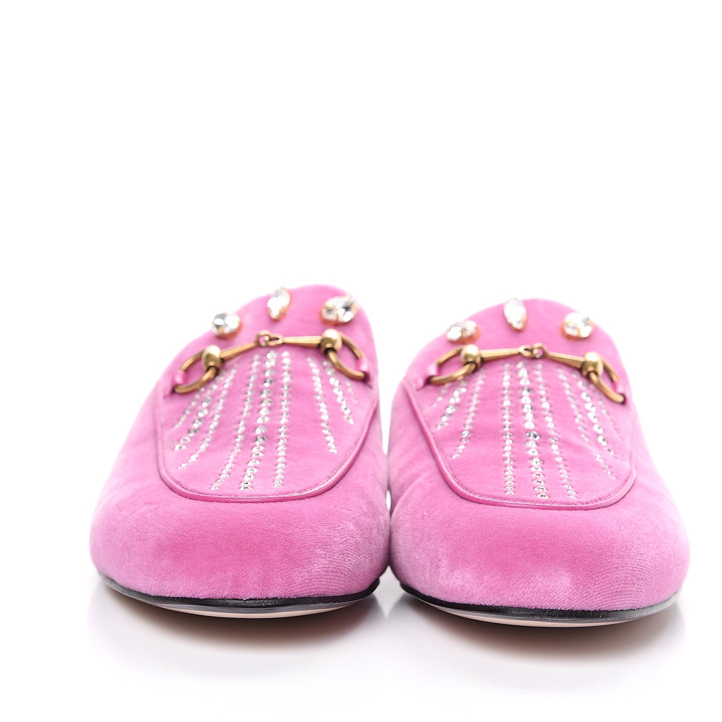 Velvet Marquise Crystals Womens Princetown Slippers 39 Malva Dark Malva