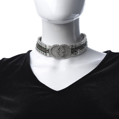 Gucci Crystals Double G Web Tennis Choker Necklace Multicolor 2 of 5