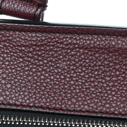 Celine Drummed Calfskin Medium Edge Shoulder Bag Wine 11 of 14