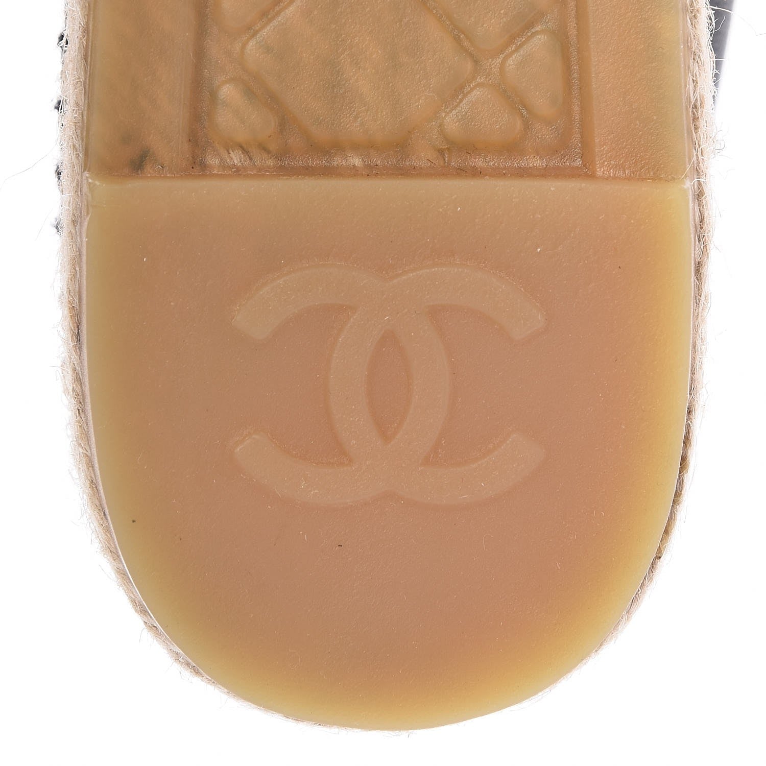 Chanel Lambskin Quilted CC Espadrilles 38 Black 8 of 10