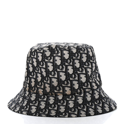 Christian Dior Oblique Reversible Teddy-D Brim Bucket Hat 57 Blue 1 of 9