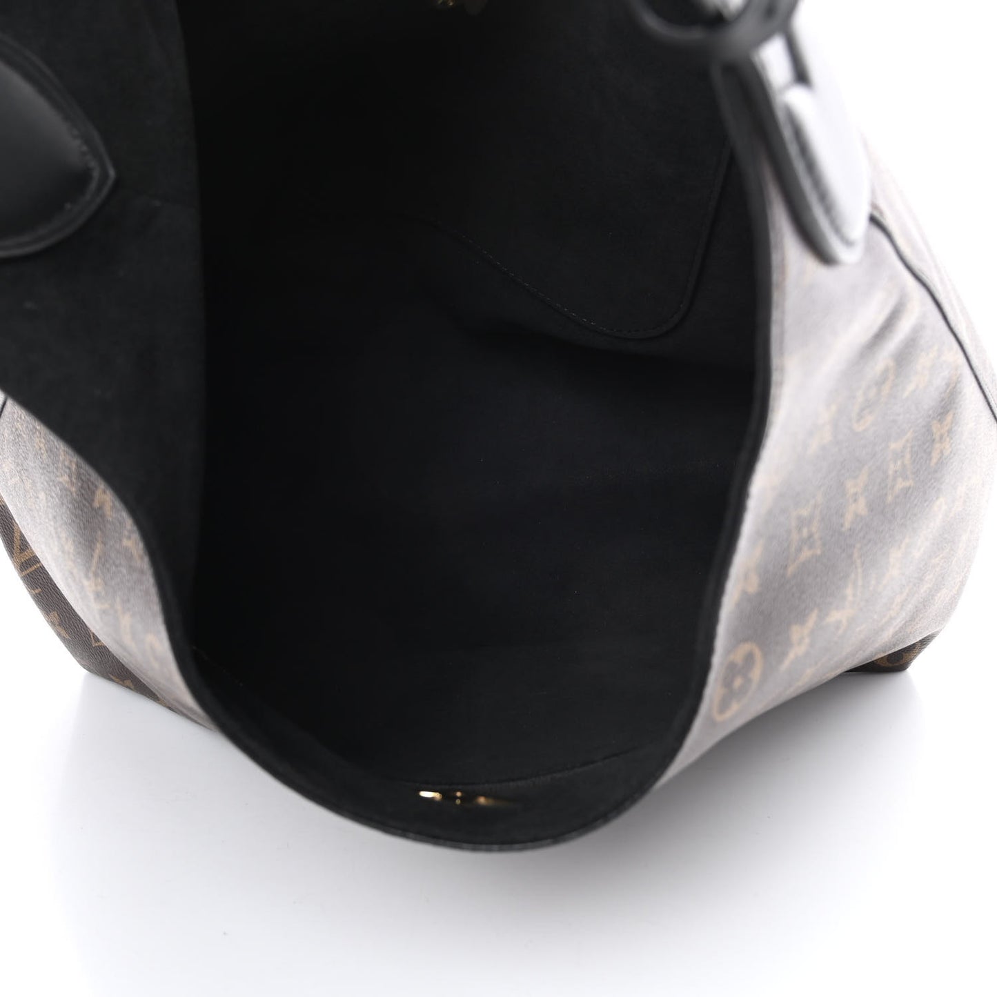 Monogram Flower Hobo Black