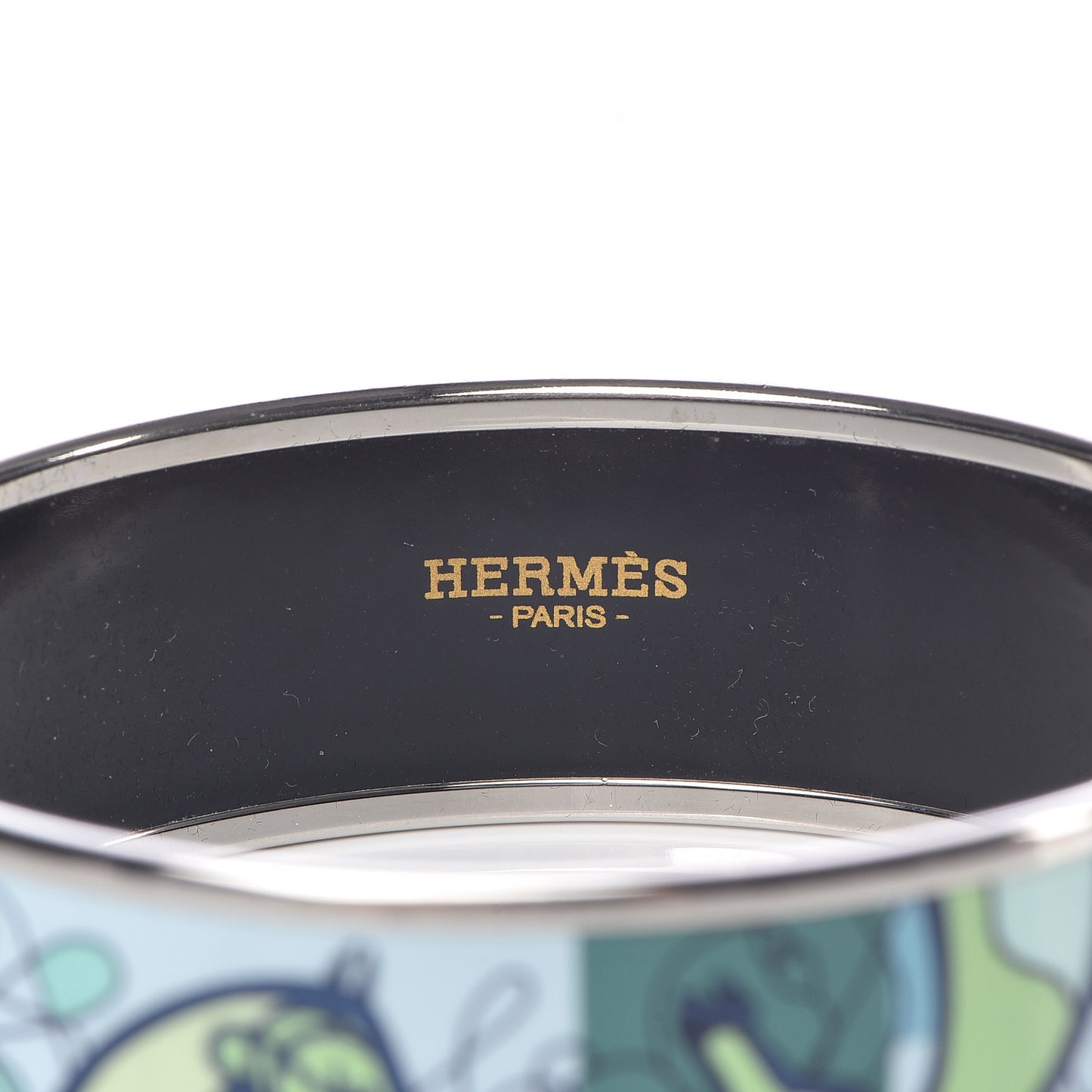 Enamel Printed Wide Coup De Fouet Bracelet 65