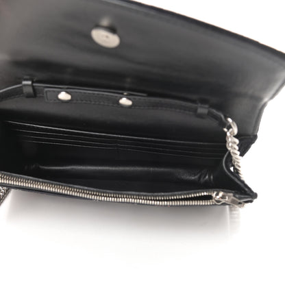 Balenciaga Velvet Crystal I Love Paris BB Wallet On Chain Black 5 of 12