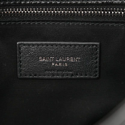 Saint Laurent Crinkled Calfskin Matelasse Monogram Large Niki Chain Satchel Black 6 of 10
