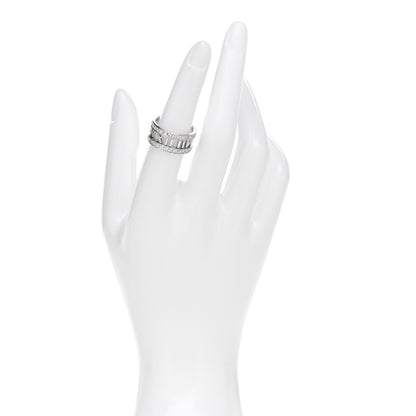 Tiffany 18K White Gold Diamond Wide Atlas Open Ring 52 6 2 of 5