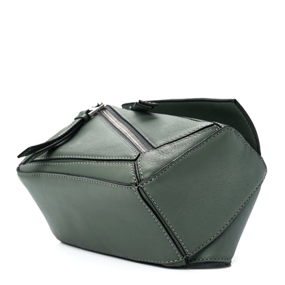 Loewe Calfskin Mini Puzzle Bumbag Dark Sage 9 of 11