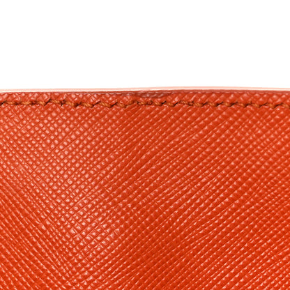 Prada Saffiano Lux Large Tote Papaya 13 of 14